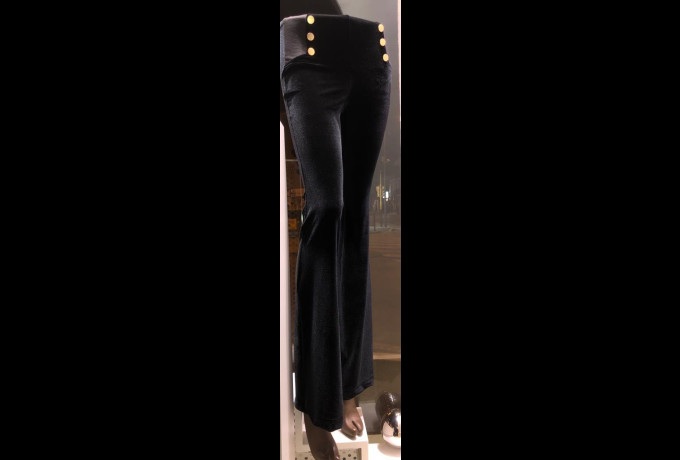 Leggings Flare Sailor in Velluto photo1